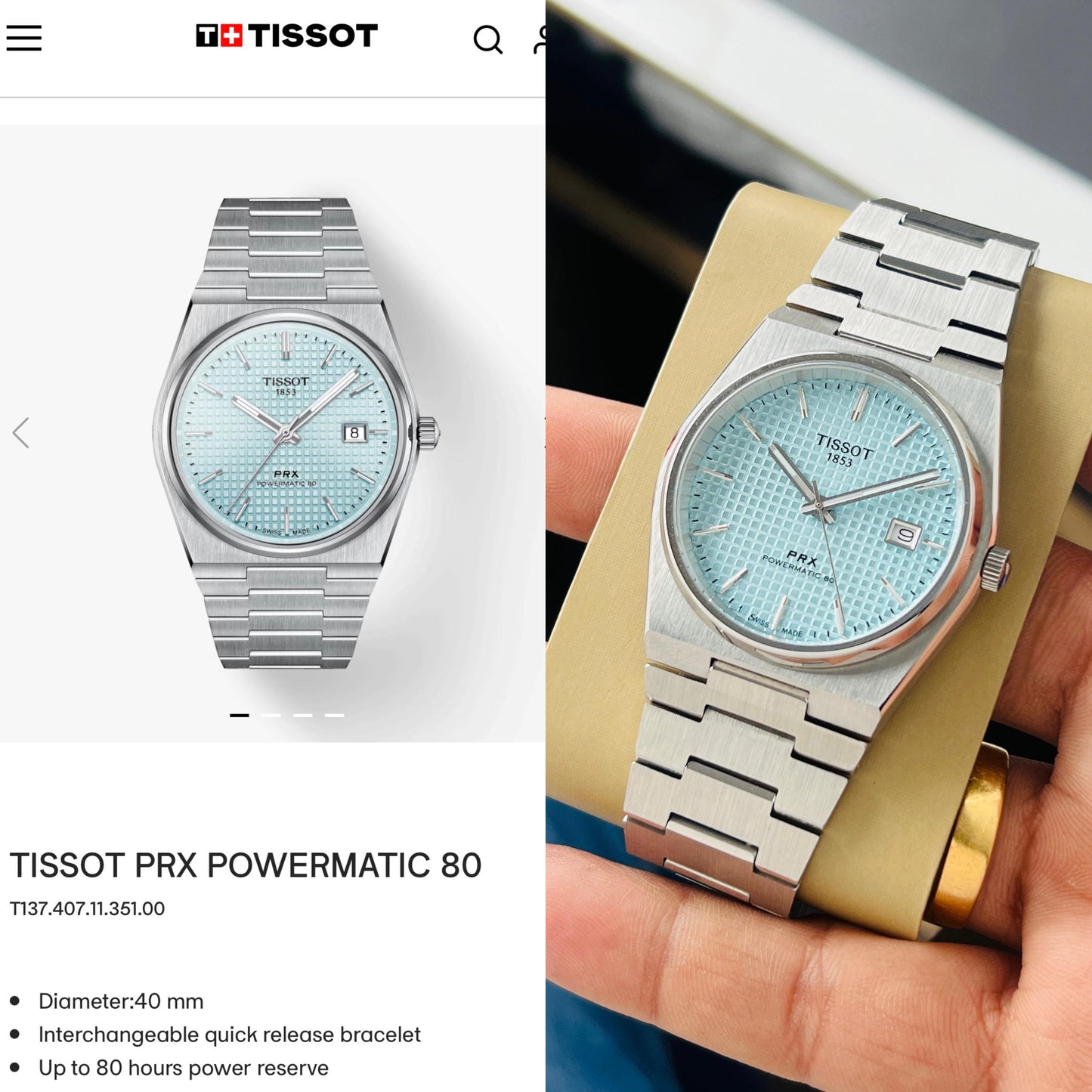 Tissot PRX NO.T137.407.11.351.00
